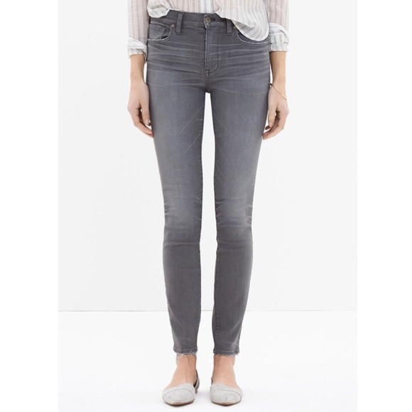 Madewell Denim - Madewell Gray High Rise Skinny Jeans